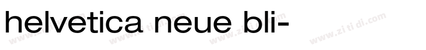 helvetica neue bli字体转换